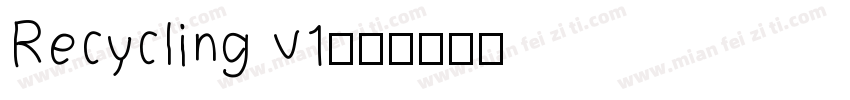Recycling v1字体转换